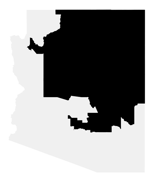 A map of the Arizona, District 2.