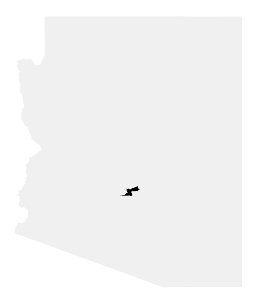 A map of the Arizona, District 4.
