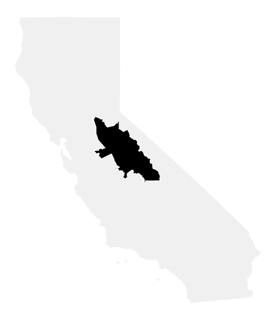 A map of the California, District 5.