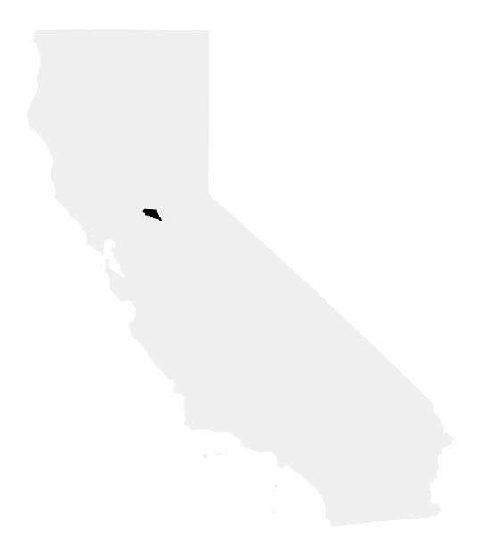 A map of the California, District 6.