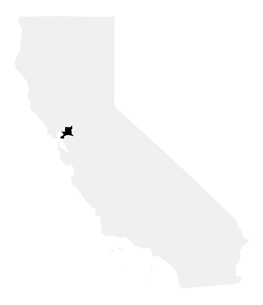 A map of the California, District 8.