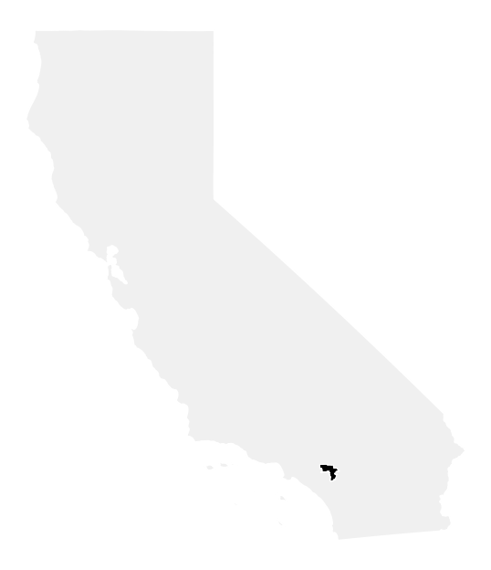 A map of the California, District 39.