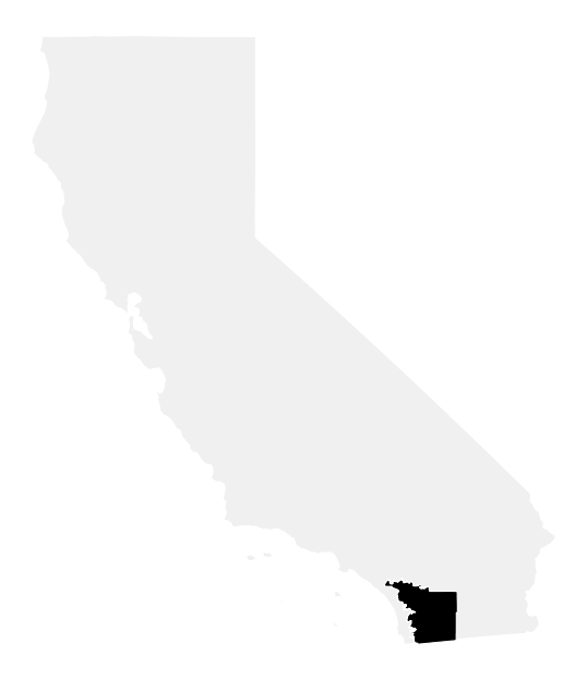 A map of the California, District 48.