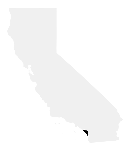 A map of the California, District 49.