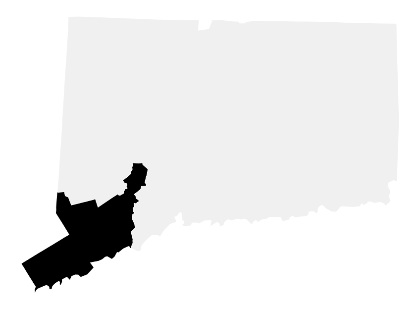 A map of the Connecticut, District 4.