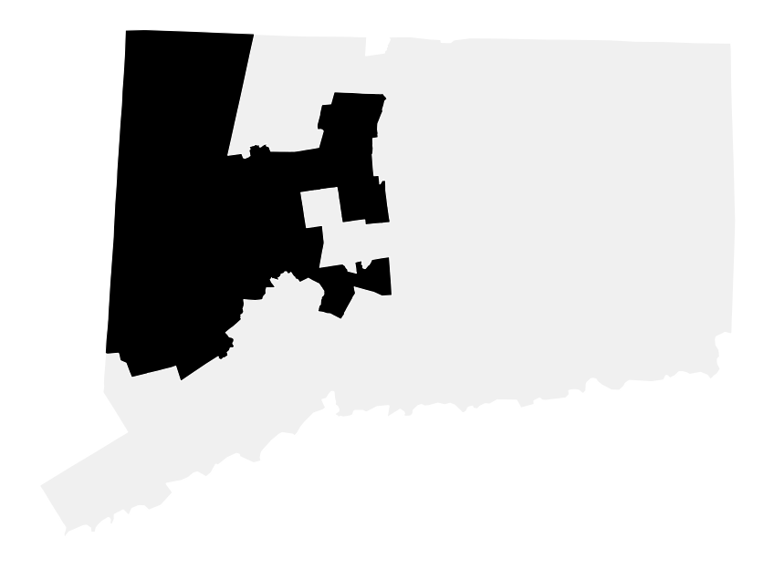 A map of the Connecticut, District 5.