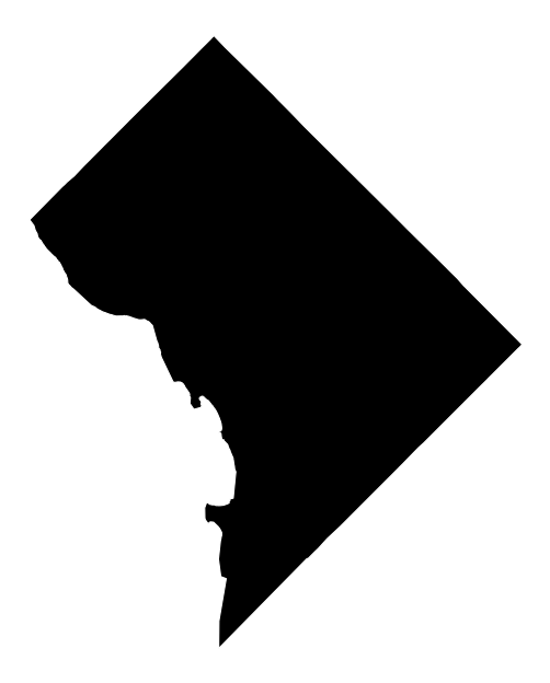 A map of the District of Columbia, At Large.