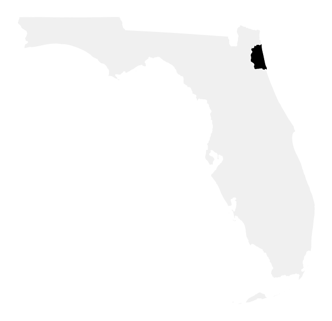 A map of the Florida, District 5.