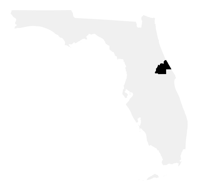 A map of the Florida, District 7.