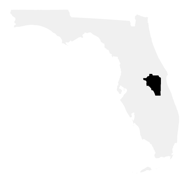 A map of the Florida, District 9.