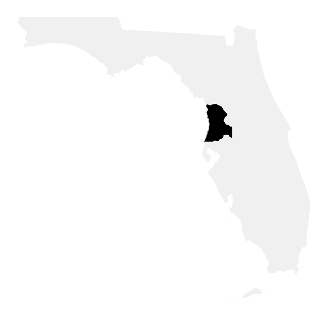 A map of the Florida, District 12.