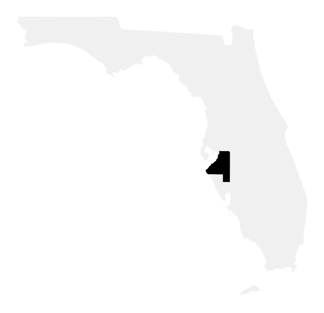 A map of the Florida, District 16.