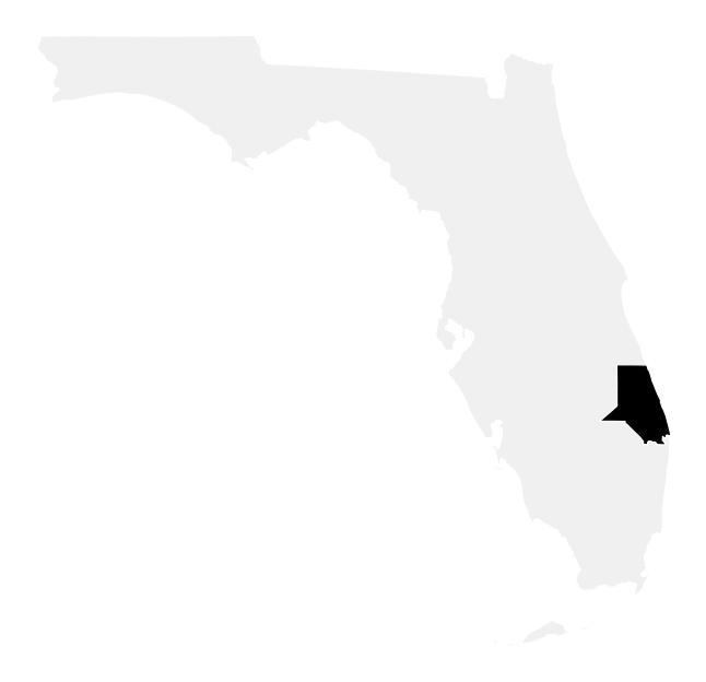 A map of the Florida, District 21.