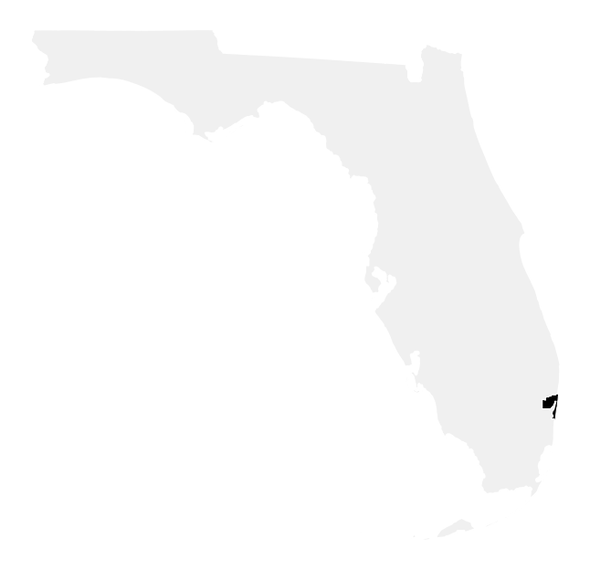 A map of the Florida, District 23.
