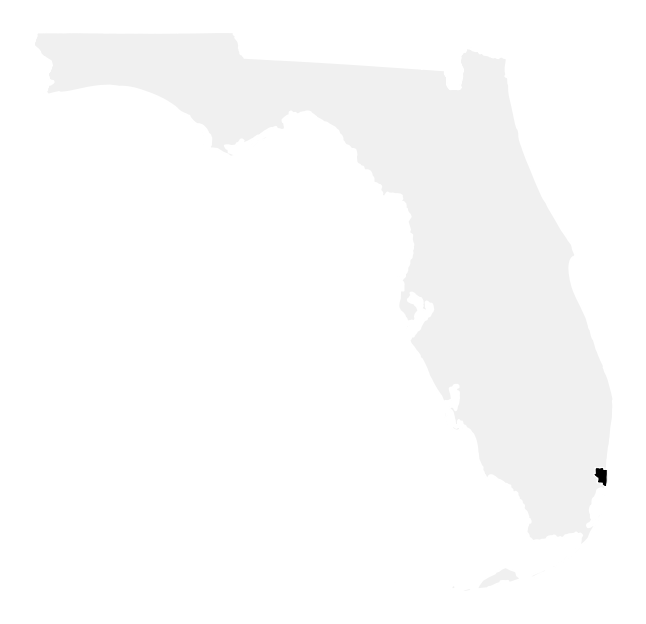 A map of the Florida, District 24.