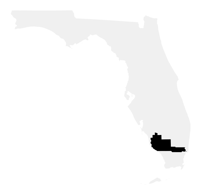 A map of the Florida, District 26.