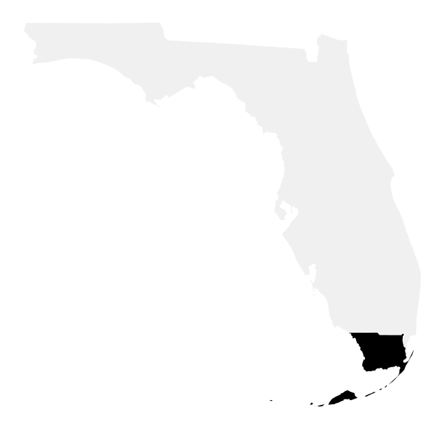 A map of the Florida, District 28.