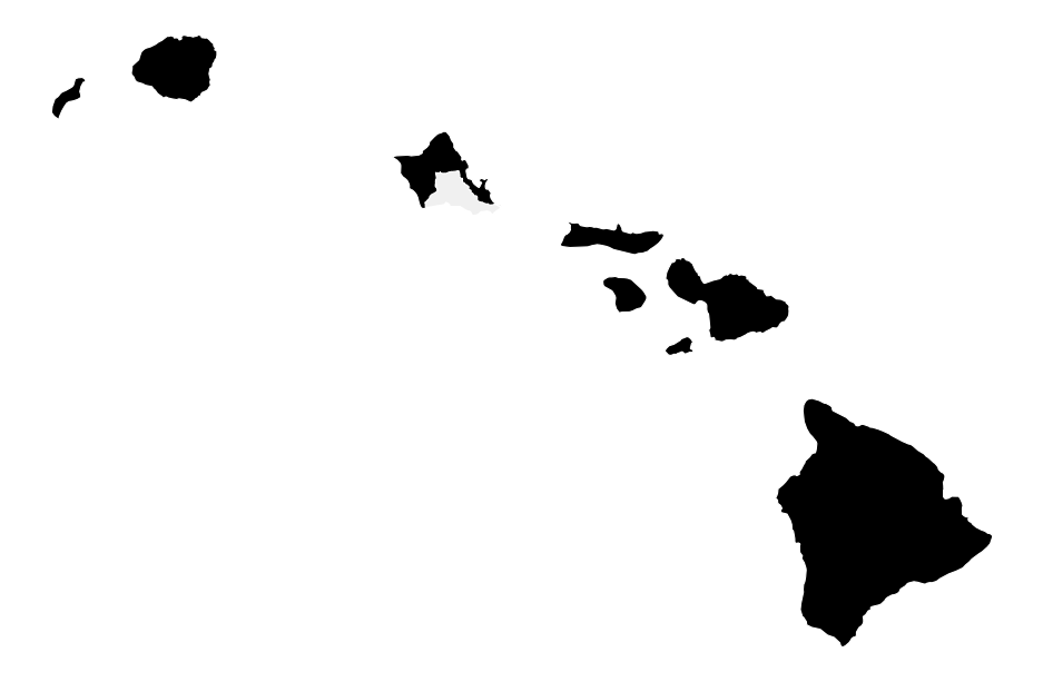 A map of the Hawaii, District 2.