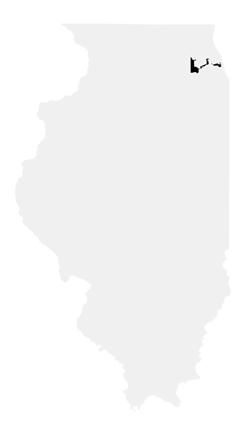 A map of the Illinois, District 3.