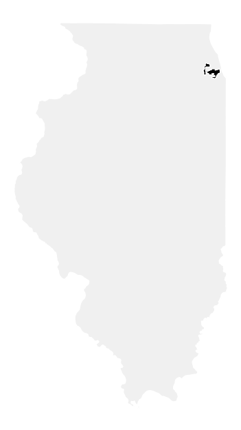 A map of the Illinois, District 4.