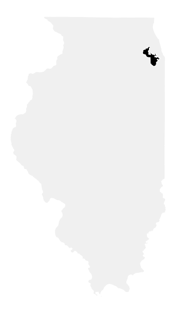 A map of the Illinois, District 6.