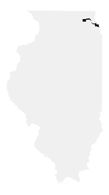 A map of the Illinois, District 9.