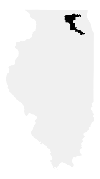 A map of the Illinois, District 11.