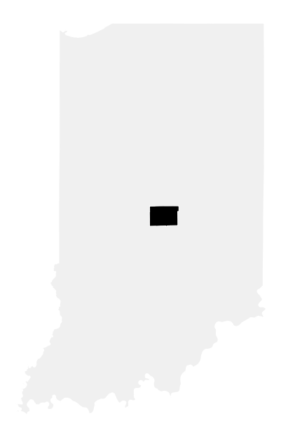 A map of the Indiana, District 7.