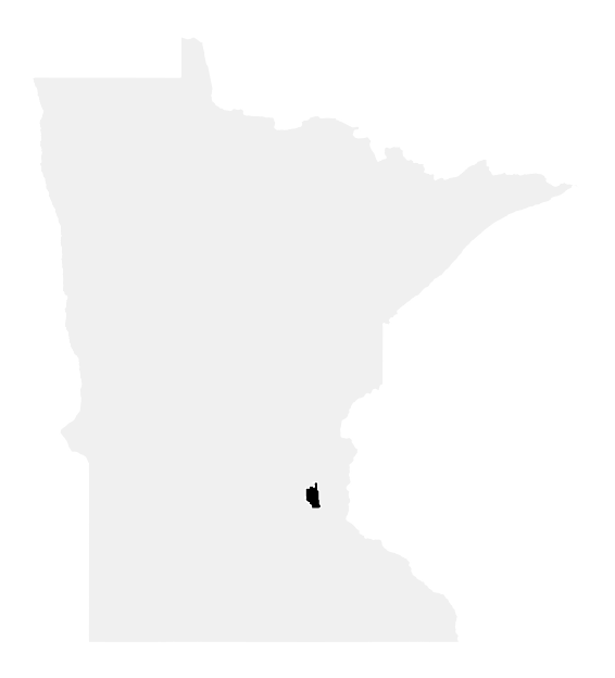 A map of the Minnesota, District 5.