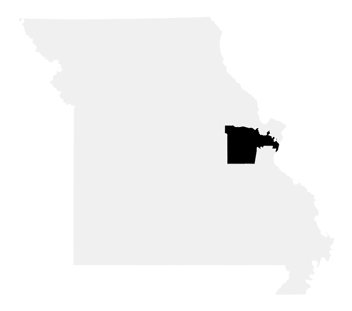 A map of the Missouri, District 2.