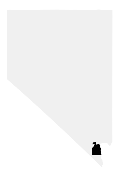 A map of the Nevada, District 1.