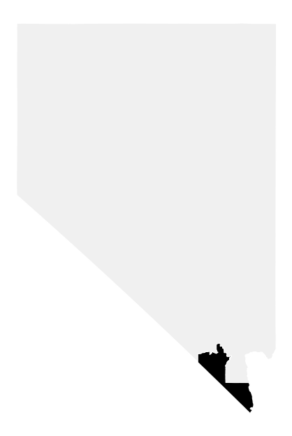 A map of the Nevada, District 3.