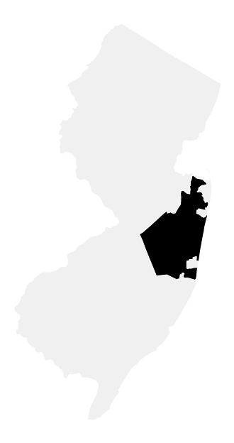 A map of the New Jersey, District 4.