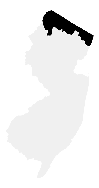 A map of the New Jersey, District 5.