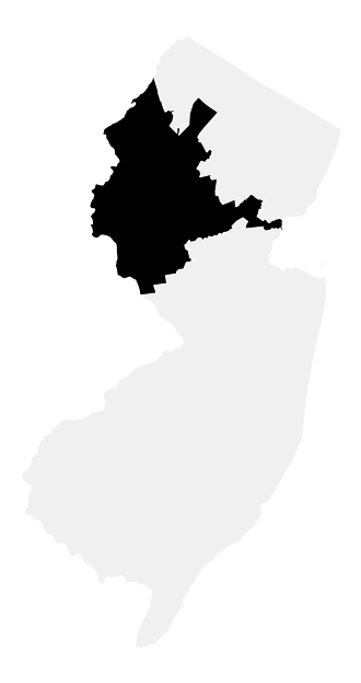 A map of the New Jersey, District 7.