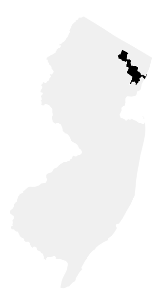 A map of the New Jersey, District 9.