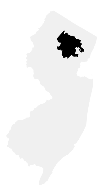 A map of the New Jersey, District 11.