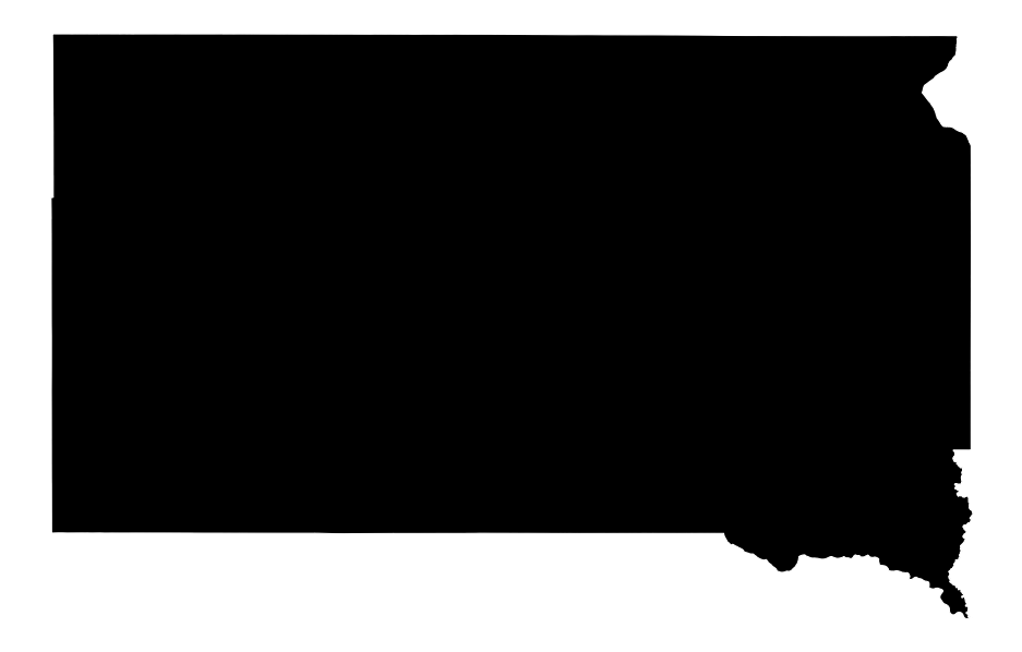 A map of the South Dakota, At Large.