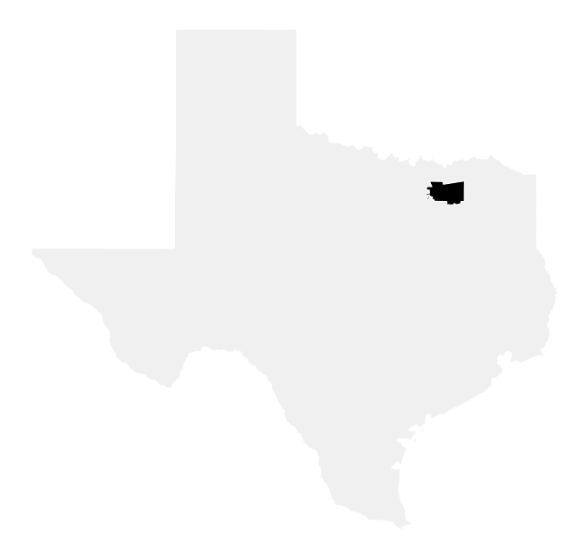 A map of the Texas, District 3.
