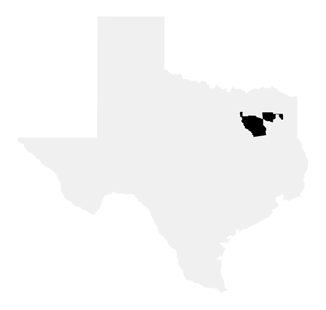 A map of the Texas, District 5.