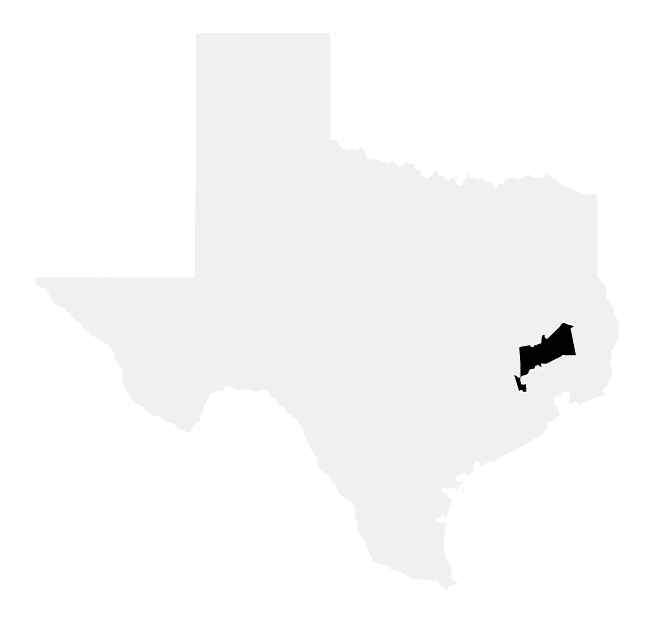 A map of the Texas, District 8.