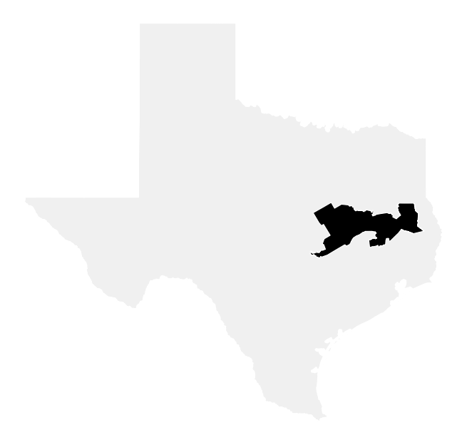 A map of the Texas, District 17.
