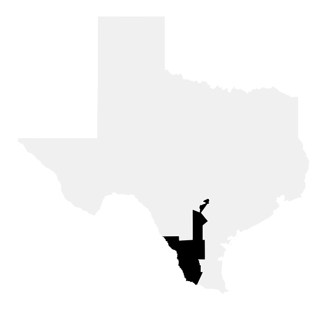 A map of the Texas, District 28.