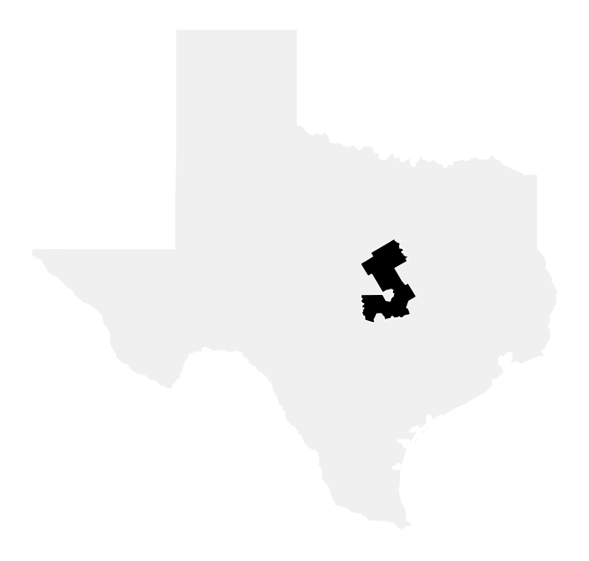 A map of the Texas, District 31.