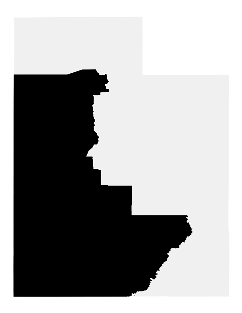 A map of the Utah, District 2.