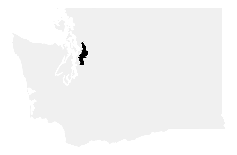 A map of the Washington, District 1.