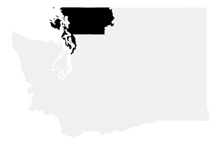 A map of the Washington, District 2.