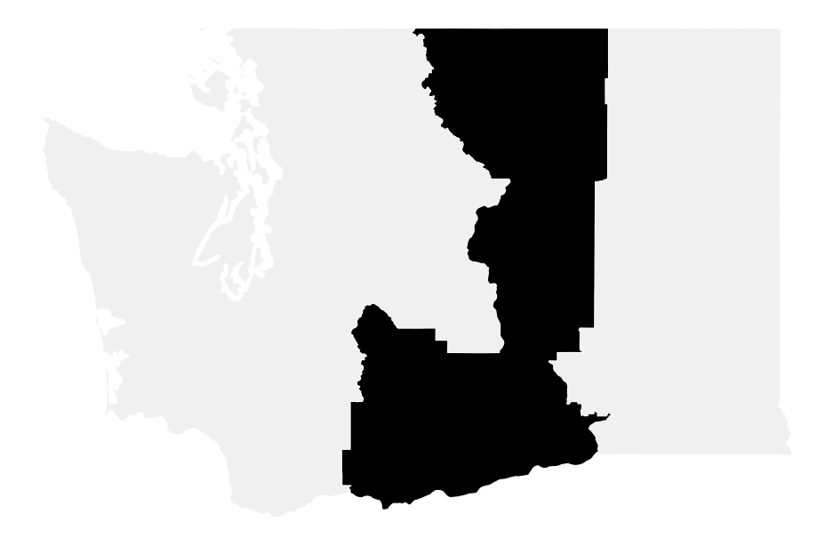 A map of the Washington, District 4.