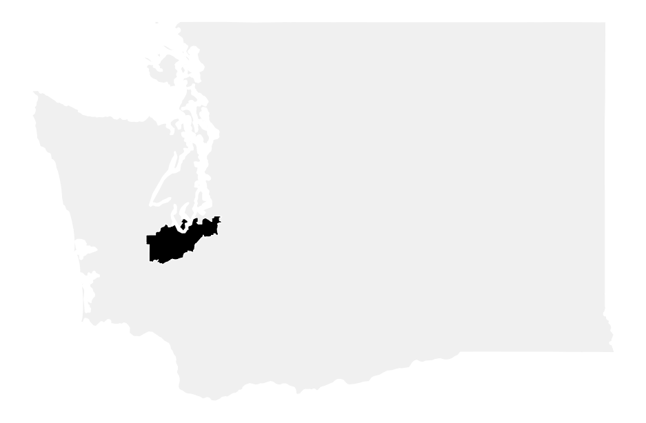 A map of the Washington, District 10.