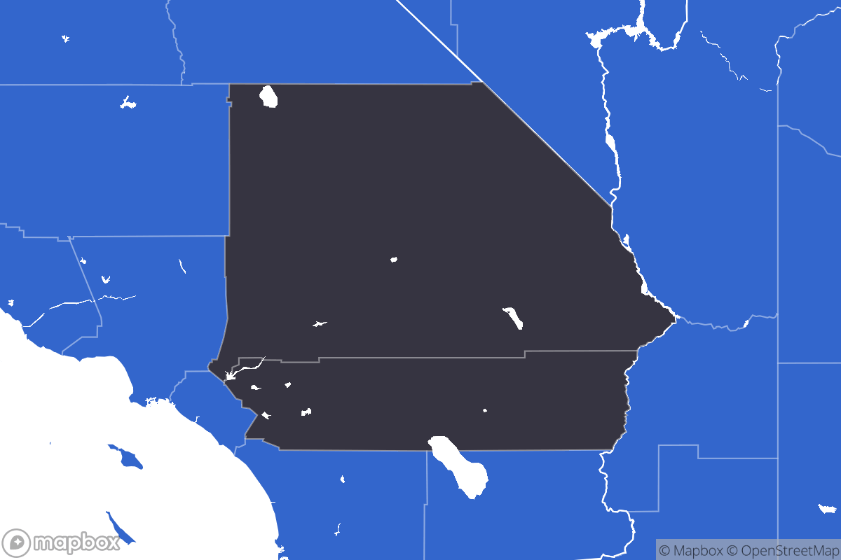 A map of the Inland Empire Metro Area showing the counties in the area.